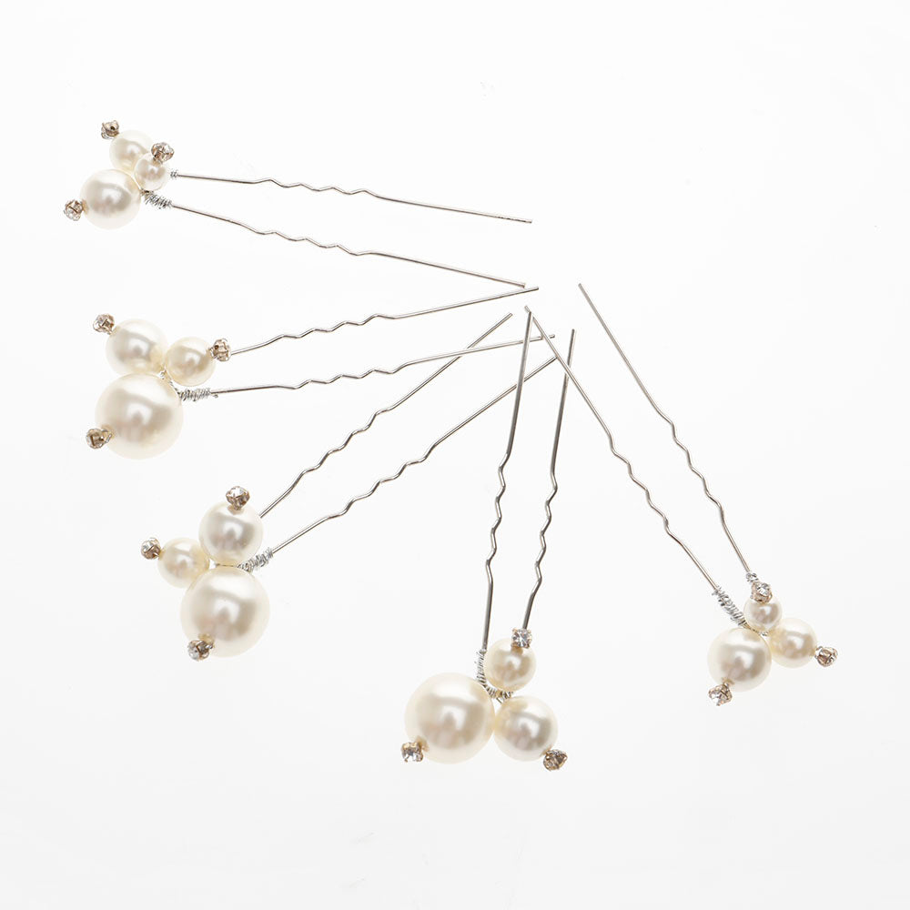 Pelegrina Bridal Hair Pins, Set of 5