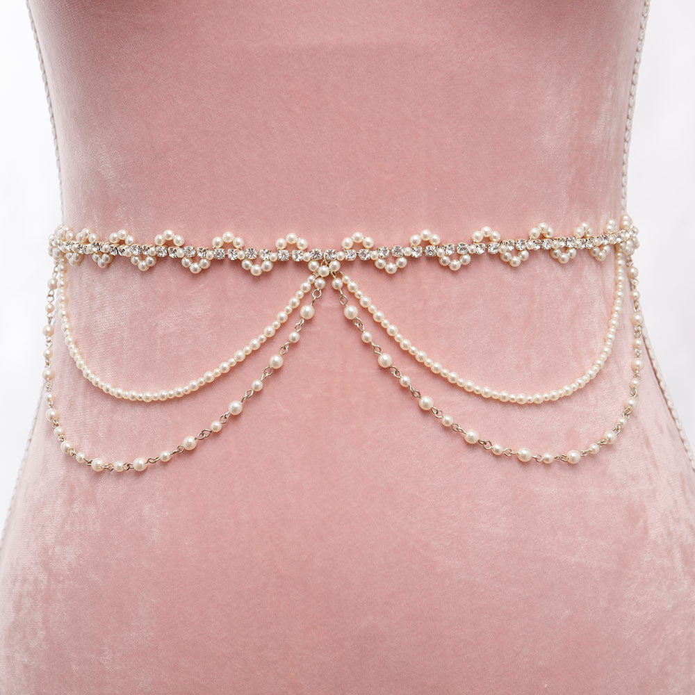 Wanderlust Bridal Belt with Ribbon Ties