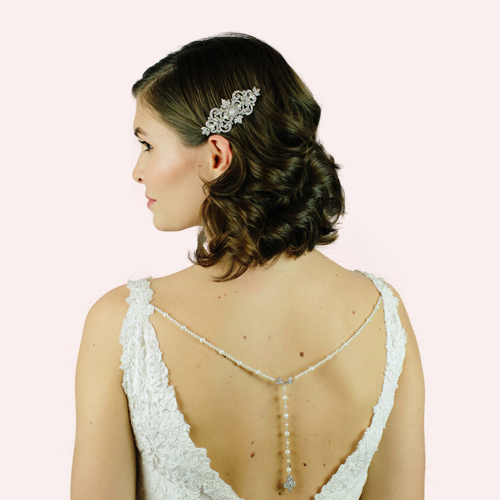 Ennis Bridal Back Drop Necklace